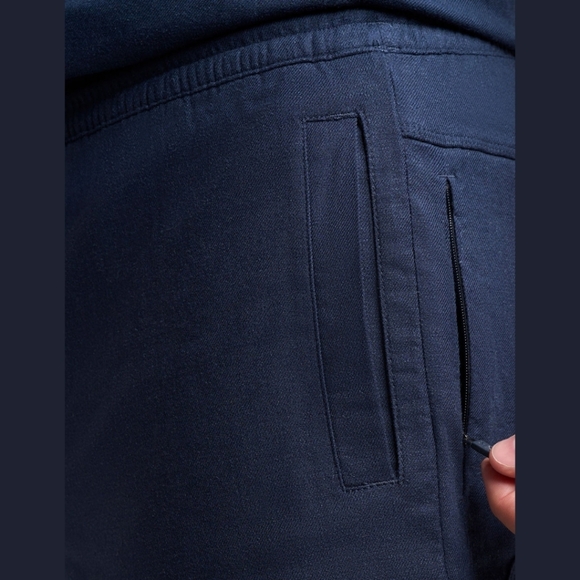 Birddogs Tech Linen Shorts Navy S 7" Inseam Linen Blend - Picture 3 of 13